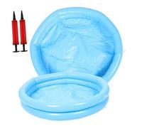 CRILSTYLEO Portable Foot Spa Bath Basin Inflatable Pool Foot Washing Tub with Pump Family-friendly Relaxation Sky-blue