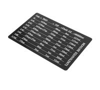 CRILSTYLEO Professional Kitchen Conversion Chart PVC Measurement Spoon Cup Cooking Conversion