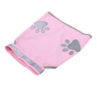 CRILSTYLEO Reflective Dog Vest for Safety, Fluorescent Pink Paw Print Easy to Wear Polyester PET Dog Vest S for Outdoor Use