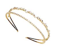 CRILSTYLEO Rhinestone Headband Crystals for Weddings Bridal Events and Special Occasions Elegant Hair Accessory for Women and Girls for Prom and Birthday Celebrations