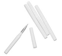 CRILSTYLEO Silicone Wire Pencil Lip Brush 4pcs Lidded Lip Brush Multi-use Portable Women's Makeup Kit