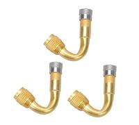 CRILSTYLEO Steel Extension Adaptor for Motorcycle Car 3 Degree Bend Enhance Tire Inflation Access Longevity