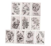 CRILSTYLEO Temporary Body Sticker 1pc Flower Decal Light Weight Easy to Clean Fashionable Design