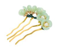 CRILSTYLEO Traditional Chinese Flower Hairpin Classic Handmade Hair Stick Jade Hair Accessories