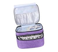 CRILSTYLEO Travel Nail Polish Storage Bag Essential Oil Holder Compact Oxford Cloth Organizer for Women