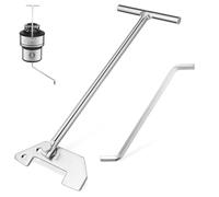 CRILSTYLEO Unjamming Garbage Disposal Wrench Steel Kitchen Sink Clog Remover Tool Kit with Optimal Leverage Compact Design for Food Waste Disposal Repair and Plumbing Maintenance