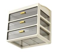 CRILSTYLEO Vanity Organizer Cosmetic Storage and Display Case for Makeup Brushes Hair Accessories Lipsticks and Jewelry Elegant and Functional Bathroom Makeup Organizer