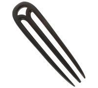 CRILSTYLEO Vintage Black Sandalwood Hair Chopsticks Elegant Three-toothed Hairpin for Women Retro Decorative Hair Clip for Buns and Updos for Casual and Party Styles