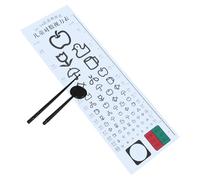 CRILSTYLEO Vision Test Chart Wall Mounted Standard Eye Chart for Multipurpose Home School Use Precise Vision Assessment Tool Compliant with Testing Standards