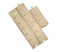 CRILSTYLEO Wooden Growth Height Chart Ruler Adhesive Height Measurement Tool for Accurate Tracking of Boy Girl's Growth from Birth Wall Decor for Boy Girl Rooms