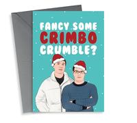 Crimble crumble Friday night dinner Christmas Card 10123