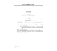Crime and Policing Bill Amendment to be moved on report [Supplementary to the Fifth Marshalled List] (House of Lords) HLB 167 V b