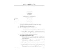 Crime and Policing Bill Amendments to be moved on report [Supplementary to the Fifth Marshalled List] (House of Lords) HLB 167 V a