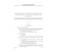 Crime and Policing Bill Commons disagreement, amendments in lieu, amendments to the Commons amendments as amendments in lieu, insistence, and non-insistence (House of Lords) HLB 189
