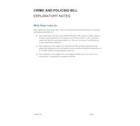Crime and Policing Bill Explanatory Notes (House of Commons) HCB 187-EN