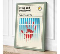 Crime and Punishment Canvas Wall Art Print 18x12 Inch