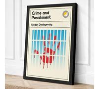 Crime and Punishment Canvas Wall Art Print 18x12 Inch