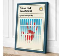 Crime and Punishment Canvas Wall Art Print 24x16 Inch