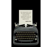 Crime Fiction Notebook, Cosy Crime, Agatha Christie, True Crime, Detective Fiction, Whodunnit, Mystery Novels, Gift, Writer, Novelist, Author Quote, 8x5 109 pages