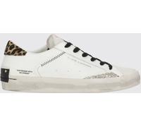 CRIME LONDON Distressed Leather and Glitter Sneakers - Size: 36 - female