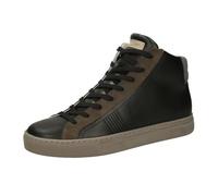 Crime London, Essential High Leather Zip Sneaker Shoes, Fashion, Black Grey, 8 UK