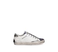 Crime London glitter panel leopard-print sneakers - White 36-37-41