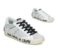Crime London Shoes (Trainers) DISTRESSED in Silver 4