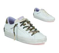 Crime London Shoes (Trainers) DISTRESSED in White 4