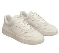 Crime London, Timeless Low Top Leather Sneaker Shoes Fashion, White, 8 UK