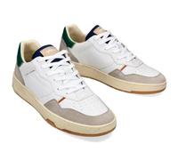 Crime London, Timeless Low Top, Unisex Fashion Shoes, White Green Blue, 9.5 UK