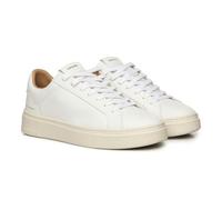 Crime London, Weightless Low Top Sneakers Fashion Leather Unisex, Total white, 11 UK