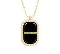 Crime Scene Brilliant White Diamond Necklaces Jewelry Square Dainty Pendant Necklace Gift for Women