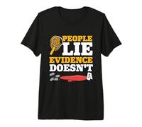 Crime Scene Cleaner Forensic Science Evidence Technician Premium T-Shirt
