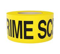 Crime Scene Do Not Cross Barricade Tape 3 inch X 1000 feet ? Bright Yellow with a Bold Black Print ? 3 in. Wide for Maximum Readability ? Tear Resista