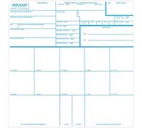 Crime Scene Fingerprint Cards, Applicant FD-258, 1000 Piece
