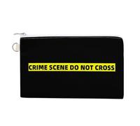 Crime Scene Funny Coin Purse Portable Zipper Change Multifunctional Pouch Bag Gift for Men Women