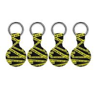 Crime Scene Funny Protective Case Compatible with Airtag GPS Tag Tracker Cover for Pet Luggage Key