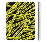 Crime Scene Funny Tablet Cases Compatible with iPad Mini Series Pen Holder Clear Shockproof Protective Cover