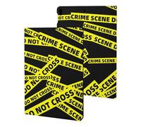 Crime Scene Funny Tablet Cases Multi-Viewing Angels Trifold Stand Case Compatible with iPad Series