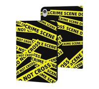 Crime Scene Funny Tablet Cases Multi-Viewing Angels Trifold Stand Case Compatible with iPad Series