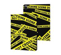 Crime Scene Funny Tablet Cases Multi-Viewing Angels Trifold Stand Case Compatible with iPad Series