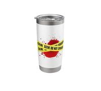 Crime Scene Investigation Tape Forensic Science CSI Police Stainless Steel Insulated Tumbler
