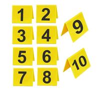 Crime Scene Markers, Evidence Marker for NO.1-10 10PCS Crime Scene Markers Double-Sided Acrylic Clue Party Decor Reusable Fade-Resistant Detective Decorations, Investigation Kit