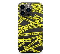 Crime Scene Printed Phone Case Compatible with iPhone 13 Series TPU Cute Protective Cover for Women Men