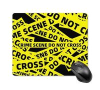 Crime Scene Printed Square Gaming Mouse Mat Soft Non-Slip Computer Game Mice Pad for Home Office Laptops