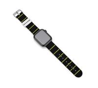 Crime Scene Sport Silicone Watch Band Compatible with IWatch Waterproof Replacement Strap for Men Women