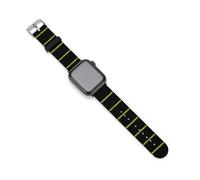 Crime Scene Sport Silicone Watch Band Compatible with IWatch Waterproof Replacement Strap for Men Women