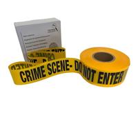 Crime Scene Tape - Do Not Enter Tape, 3-inch x 250m Non Adhesive Barrier Tape Roll, Perfect for Schools, Theatres, TV Studios, Murder Mystery Hosts, Halloween Decorations. Tetrasoc