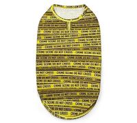 Crime Scene Tape Dog Shirts Summer Pet T-Shirts Soft Sleeveless Tank Top Pet Clothes for Small Puppy and Cats