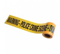 Crime Scene Tape, (30 meters) 1 Roll - Perfect Accessory for Halloween Party, Movie Nights, Pranks, Safety Barrier, & More, Yellow/Black